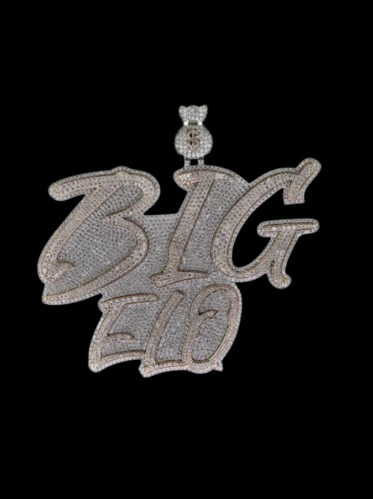 3 Inch Big Elo Pendant , Hip Hop Diamond Pendant , 