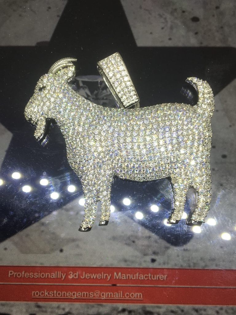 Goat Diamond Pendant 