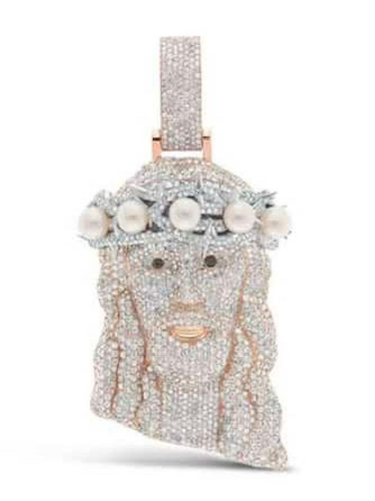 Hip Hop Jesus Diamond Pendant 