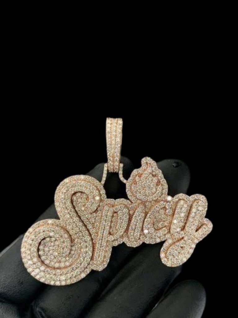 Spicy Letter Pendant , Rappers Pendant , Celebrity Pendant 