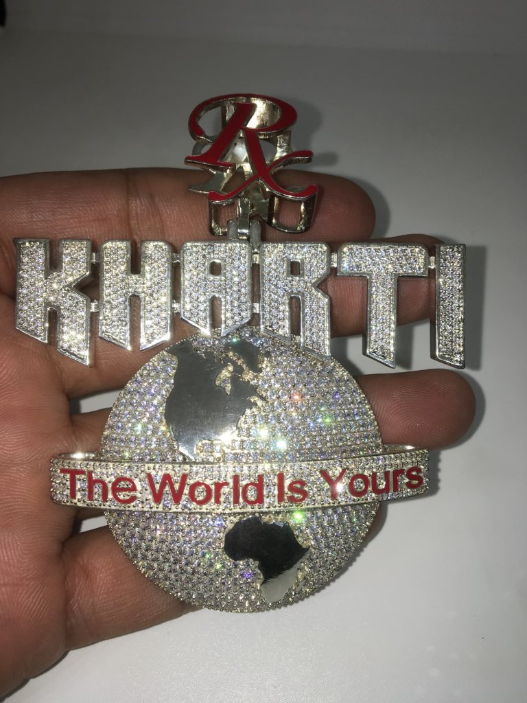 The World Is Yours Hiphop Diamond Pendant