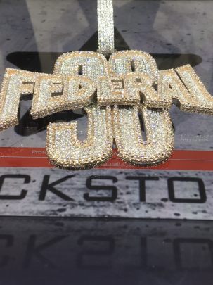 38 Federal Hiphop Diamond Pendant 1