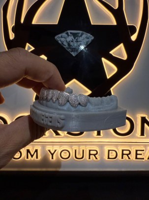 8 Lower Custom Diamond Grills  1