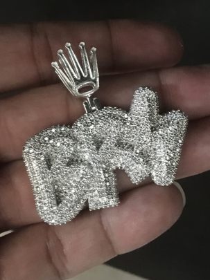 Fully Customised BR Diamond Pendant  0