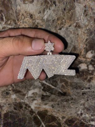 RR4L Personalised Diamond Pendant , Customise Hiphop Pendant 0