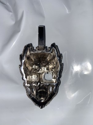 Skull Diamond Pendant , 3D Skull Pendant , Hip Hip Skull Pendant 2