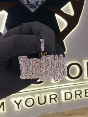 Young Riggs Customise Diamond Pendant , 1.2inch x 2inch