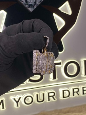 Young Riggs Customise Diamond Pendant , 1.2inch x 2inch 1